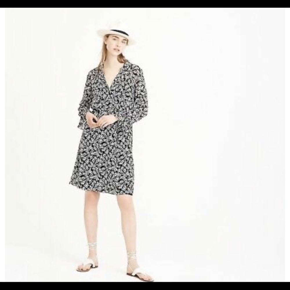 J. Crew Mercantile Tie-Front Drapey Dress, XXS